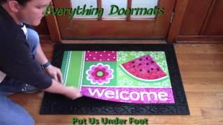 Watermelon Welcome MatMate Insert Doormat - 18 x 30