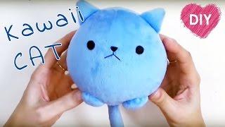 Kawaii plush cat . Easy tutorial - cute cat!