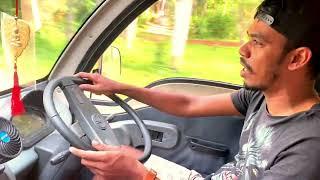 my best frend is driving a dimo batta truck for the fist time vlogs යාලුවාගෙ Driving 🫢