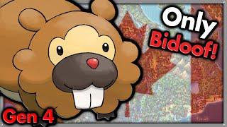 HAPPY CANADA DAY! - Can I Beat Pokemon Platinum with ONLY Bidoof   Pokemon Challenges