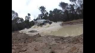 4x4 offroad Hilux, Landcruiser Mud Bath Slow Motion vol 1