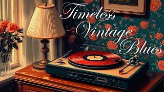 Timeless Vintage Blues Enchanting Vinyl Sounds and Soft Lighting for a Tranquil Escape