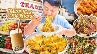Trying EVERY KOREAN DISH at Trader Joe's! BEST Tteokbokki Ever!?