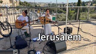 Jerusalem Ambience. Walk from Jaffa Gate to the city center.