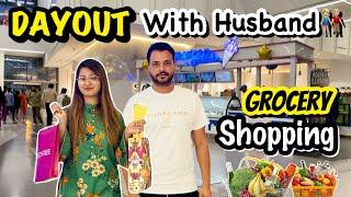 DayOut With Husband | Grocery Shopping  | Hum Gaye Lahore | Alyna Vlogs