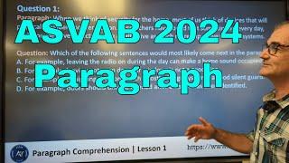 ASVAB Paragraph Comprehension 2024 #asvab