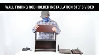 Wall fishing rod holder installation steps video