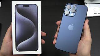 iPhone 15 Pro Max Blue Titanium Unboxing!