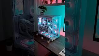 Stunning White PC Setup with RGB Perfection