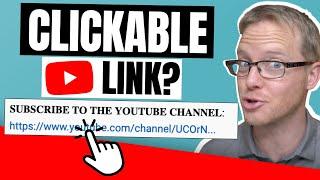 HOW TO ADD A CLICKABLE LINK TO YOUR YOUTUBE VIDEO DESCRIPTION | YouTube Quick Tip