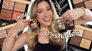 NEW YSL EYESHADOWS REVIEW!! NEW YSL EYESHADOWS SHADES : OVER BRUN, OVER DORE, OVER ORANGE Swatches