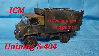 ICM Unimog S404 German Radio Truck Review Build and Paint (Video #106)