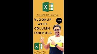 Vlookup with column formula ! Vlookup with column Function ! #youtubeshorts  #vlookup #excel