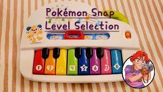 Pokémon Snap (N64) Level Selection on a kids toy piano