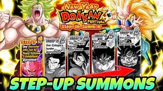 BRAND NEW SUPER EZAs SUMMON!! 2025 New Year Dokkanfest Step Up Summons | Dragon Ball Z Dokkan Battle