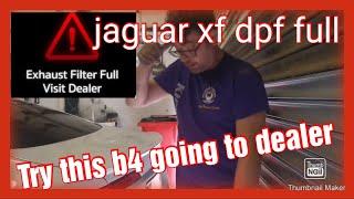 jaguar xfs 3.0 tdv6 dpf full light on fix