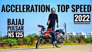 Bajaj Pulsar Ns 125 Bs6 2022 Top speed 0 -100 || Bikeholic Reknos ||