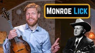 Bill Monroe Bluegrass Mandolin Lick - Tutorial