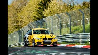 Nurburgring - Porsche 911 GT3 being CHASED by BMW F30 328i RingFreaks Race Car