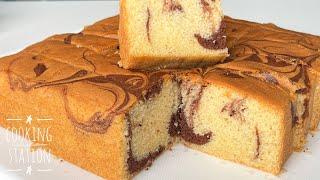 Moist and Soft  Marble Cake Easy Recipe! Chocolate Marble Cake