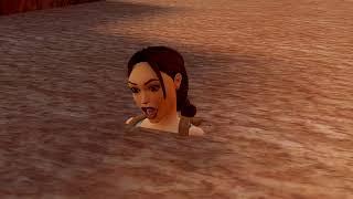 Tomb Raider Remastered: Lara sinks in quicksand!