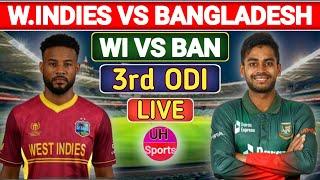 West Indies vs Bangladesh Live - 3rd ODI | WI vs BAN Live | Scores & Commentary | UH Sports