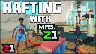 Setting Out on a NEW RAFT with Mrs Z1 ! Raft Multiplayer Ep. 1 | Z1 Gaming