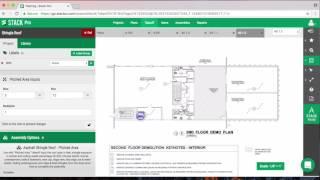 Using STACK's Roofing Catalog | Included roofing materials within STACK to complete your estimate