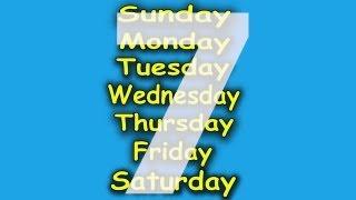 The 7 Days of the Week Song  7 Days of the Week  Kids Songs by The Learning Station