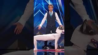 Man transforms into a Dog on AGT  #shorts #moments #comedy