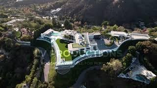 The One Mansion Aerial View in Hollywood Hills - 4K Drone Video, (944 Airole Way, Los Angeles, CA)