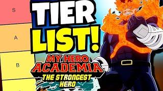 TIER LIST!!! [My Hero Academia: The Strongest Hero]