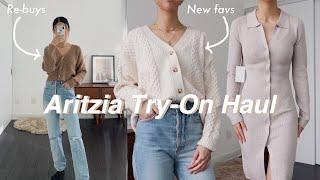 HUGE ARITZIA TRY-ON HAUL | Sweaters, Denim and More | Ft. Rellery