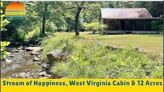 $125k West Virginia Cabin w/Stream of Happiness & 12 Acres