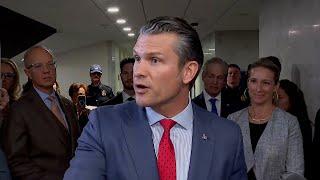 Hegseth says he's 'right here in this fight' for defense secretary