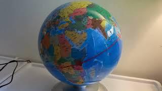 Discovery Kids 2 in 1 World Globe LED Lamp Review, lights up various cities to highlight them!