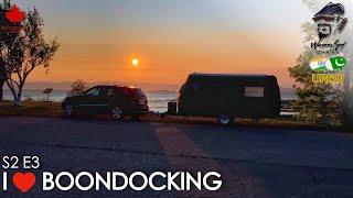 S2 E3: My first boondocking spot along the Gaspe Peninsula turned out to be a hidden gem.