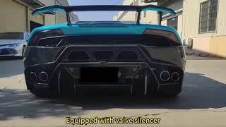 Titanium Exhaust Sound Lamborghini Huracan LP610-4 w/ open valve - Revs & Under Acceleration