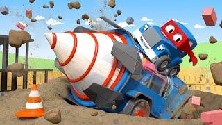 ジャイアントドリル The Giant Drill ⍟スーパートラッ l 子供向けトラックアニメ Super Truck Animation for Kids