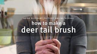 How to Make a Deer Tail Brush / full-length video / free to watch