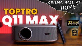 Ultra Bright! Best Budget Projector?  Toptro Q11 Max Projector REVIEW – 4K & Dolby Audio Support