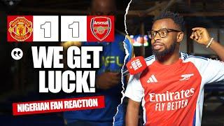 MANCHESTER UNITED 1-1 ARSENAL ( @psalmwrite  - NIGERIAN FANS REACTION) - Premier League 2024 -2025