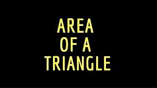 Finding the Area of a Triangle