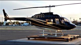 Bell 206B3 Jet Ranger Start-Up & Takeoff "Star Helicopters" N579SD