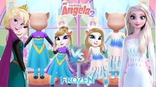 My Talking Angela’m 2 ️ || Frozen | Elsa - New Look | New Update || Cosplay