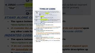 Types of codes in medical coding CPT, AAPC, CPC.