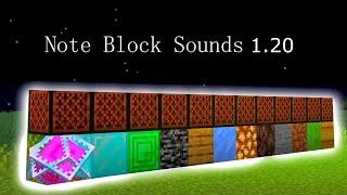 Every note block sound in Minecraft 1.20