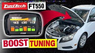 Tuning Boost and Testing 2 Step -  FuelTech FT550 - 1.8 Turbo Chevy Cruze eBay Turbo Project