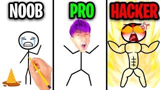 NOOB vs PRO vs HACKER In MAKE ME ANGRY!? (ALL LEVELS!)