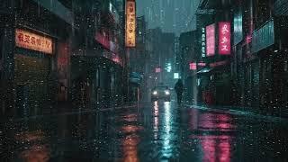 ️️ Soothing Rainsounds in The Cyberpunk City For Sleep, Insomnia, Focus, and Relaxation ️️